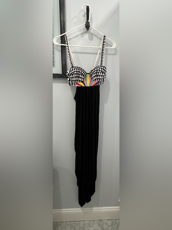 Mara Hoffman Dresses & Skirts - Mara Hoffman Black Strapless Maxi with Colorful Chevron Waist